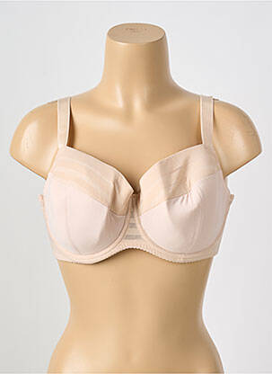 Soutien-gorge effet matière satinée haut soutien-gorge moulé rose GORTEKS femme