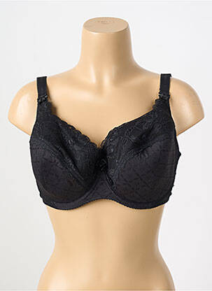 Soutien-gorge légère et transparente haut soutien-gorge moulé noir GORTEKS femme