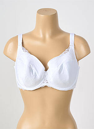 Soutien-gorge effet matière satinée haut soutien-gorge moulé blanc GORTEKS femme