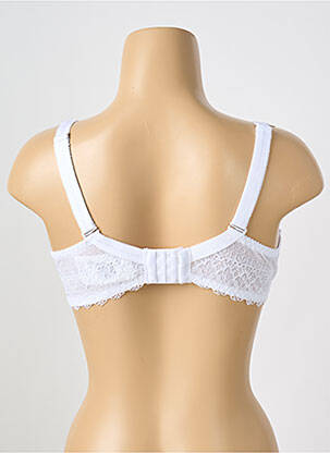 Soutien-gorge effet matière satinée haut soutien-gorge moulé blanc GORTEKS femme