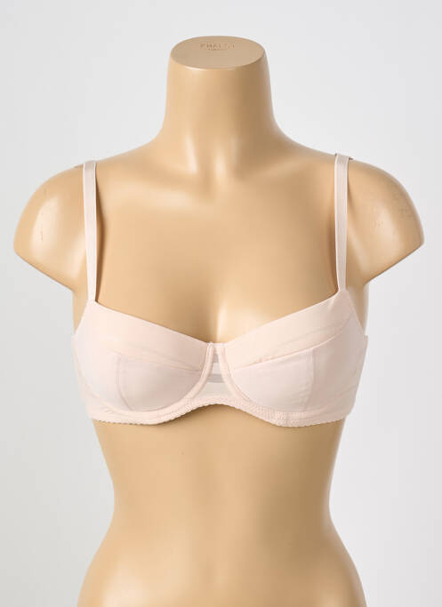 Soutien-gorge effet matière satinée haut soutien-gorge balconnet rose GORTEKS femme