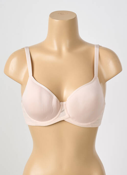 Soutien-gorge effet matière satinée haut soutien-gorge moulé rose GORTEKS femme