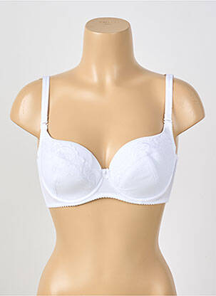 Soutien-gorge broderie haut soutien-gorge emboitant blanc GORTEKS femme