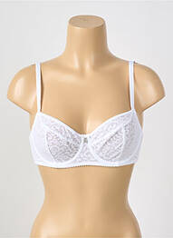 Soutien-gorge légère et transparente haut soutien-gorge emboitant blanc GORTEKS femme