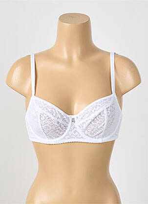 Soutien-gorge légère et transparente haut soutien-gorge emboitant blanc GORTEKS femme