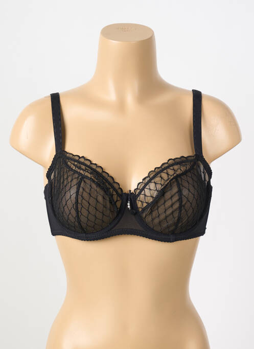 Soutien-gorge légère et transparente haut soutien-gorge emboitant noir GORTEKS femme