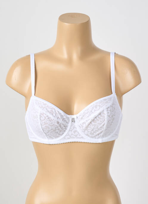 Soutien-gorge légère et transparente haut soutien-gorge emboitant blanc GORTEKS femme