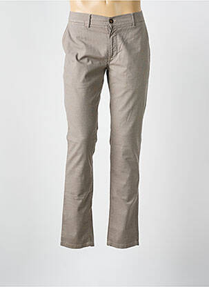 Pantalon droit stretch taille normale marron IMPAQT homme