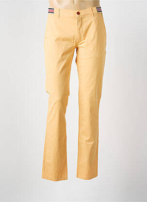 Pantalon chino stretch taille normale jaune DELAHAYE homme