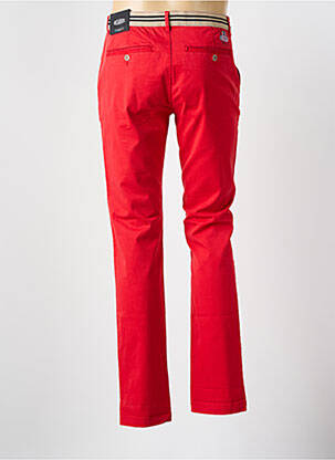 Pantalon chino stretch taille normale rouge DELAHAYE homme
