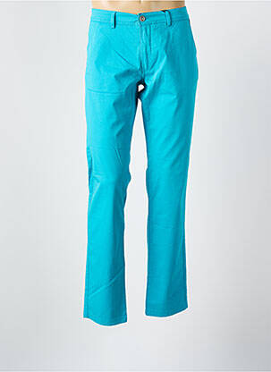 Pantalon chino stretch taille normale bleu DELAHAYE homme