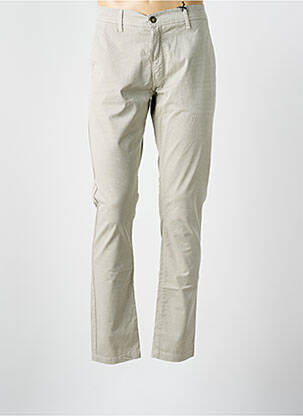Pantalon droit stretch taille normale beige IMPAQT homme