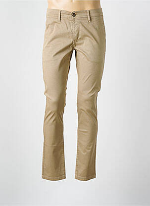 Pantalon chino stretch taille normale marron IMPAQT homme