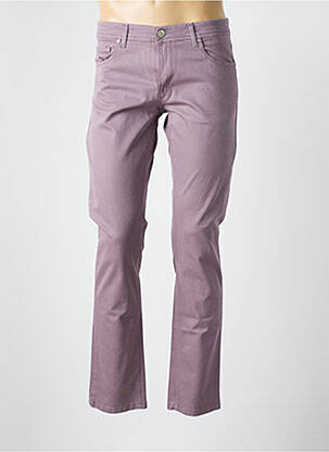 Pantalon slim stretch taille normale violet LCDN homme