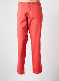 Pantalon chino stretch taille normale rouge DELAHAYE homme