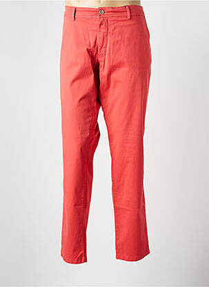 Pantalon chino stretch taille normale rouge DELAHAYE homme