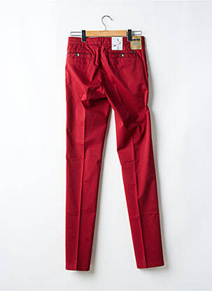 Pantalon slim stretch taille normale rouge MEYER homme