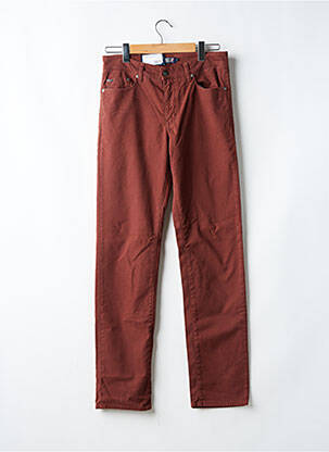 Pantalon slim stretch taille normale marron JOST homme