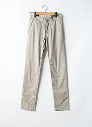 Pantalon chino tissage popeline taille normale beige IMPAQT homme