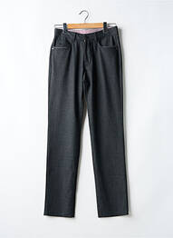 Pantalon droit stretch taille normale gris BRUNO SAINT HILAIRE homme