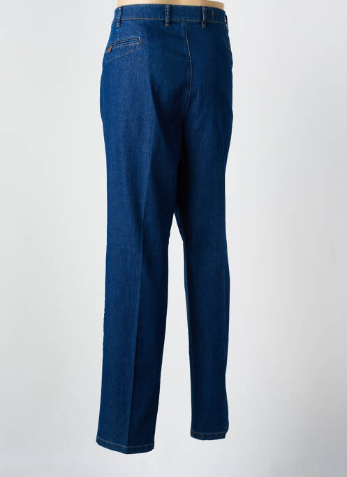 Jeans coupe droite stretch taille normale bleu BRUNO SAINT HILAIRE homme