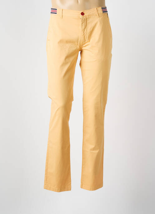 Pantalon chino stretch taille normale jaune DELAHAYE homme