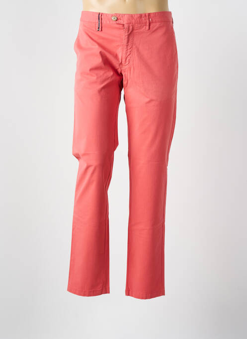 Pantalon chino stretch taille normale rouge FLORENTINO homme