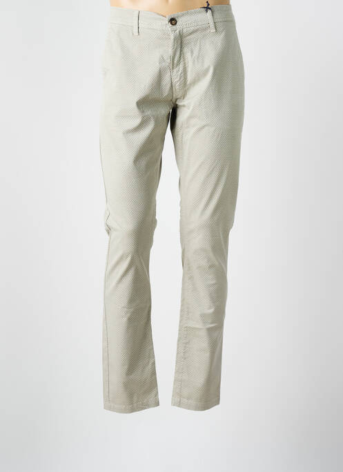 Pantalon droit stretch taille normale beige IMPAQT homme