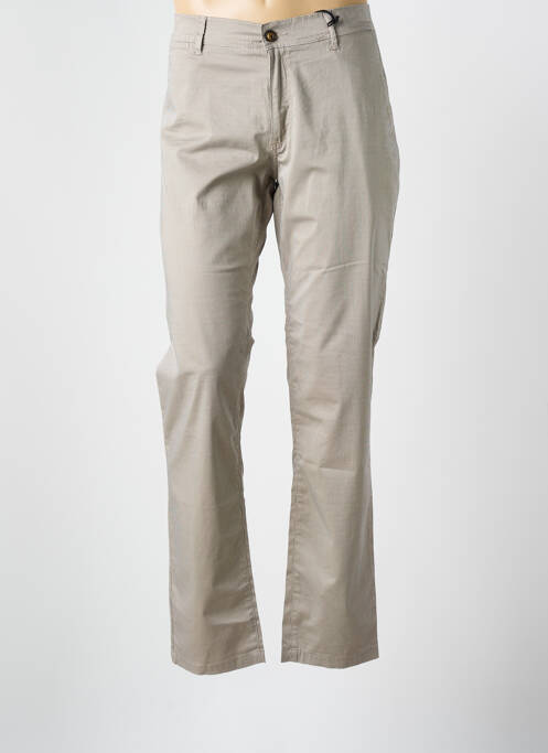 Pantalon chino stretch taille normale beige IMPAQT homme