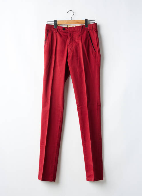 Pantalon slim stretch taille normale rouge MEYER homme