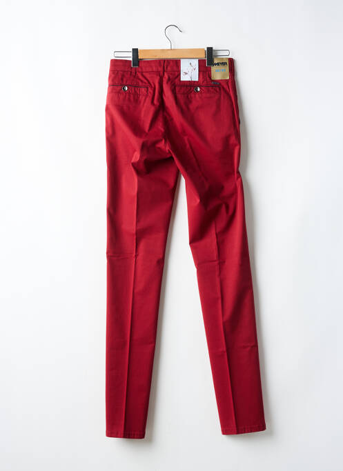 Pantalon slim stretch taille normale rouge MEYER homme