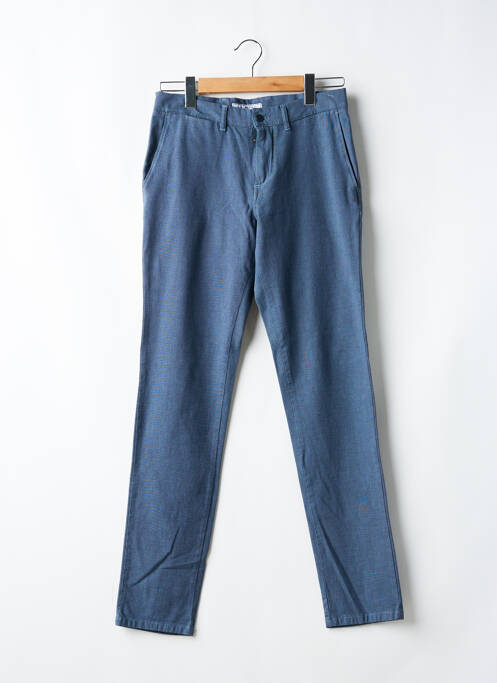 Pantalon droit stretch taille normale bleu LCDN homme
