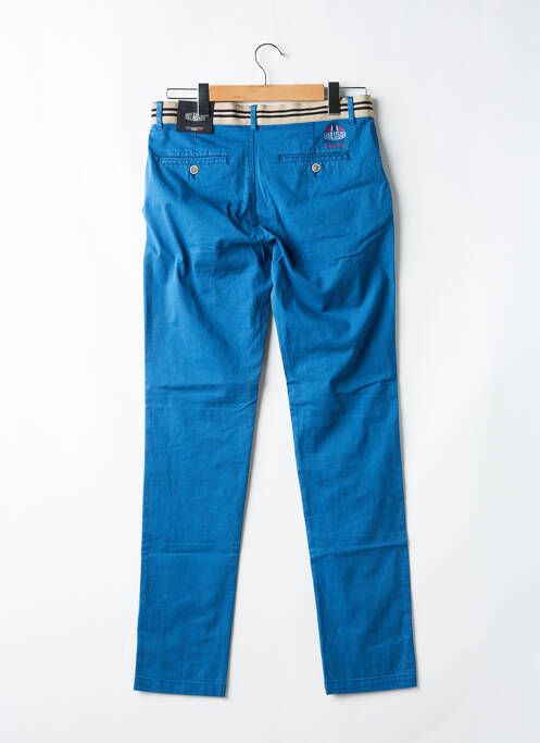 Pantalon chino stretch taille normale bleu DELAHAYE homme