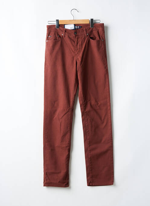 Pantalon slim stretch taille normale marron JOST homme