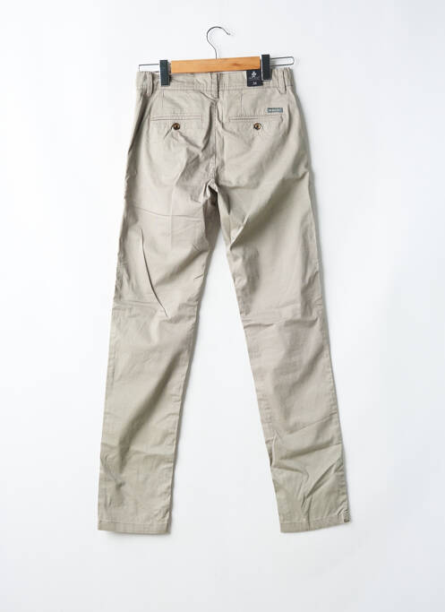 Pantalon chino tissage popeline taille normale beige IMPAQT homme