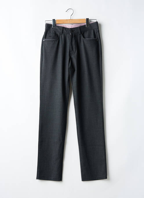 Pantalon droit stretch taille normale gris BRUNO SAINT HILAIRE homme