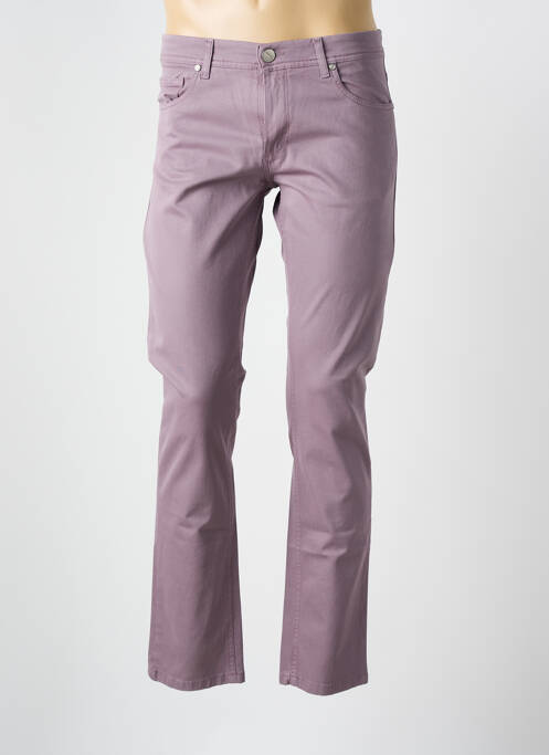 Pantalon slim violet LCDN pour homme