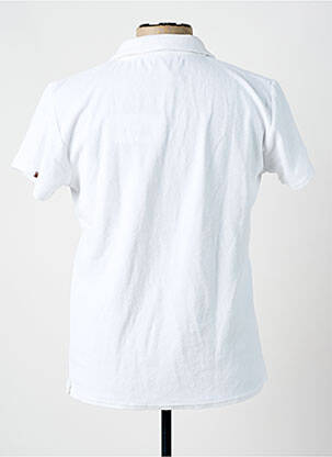 Polo coupe droite manches courtes blanc IMPAQT homme