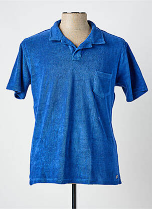Polo coupe droite manches courtes bleu EUROPANN homme