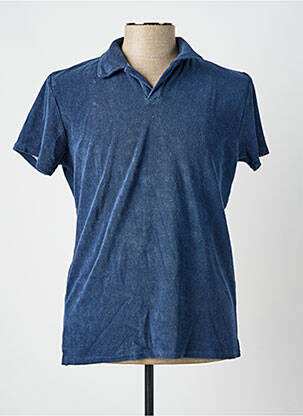 Polo coupe droite manches courtes bleu IMPAQT homme