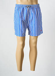 Short de bain imprimé fantaisie bleu RE DEL MARE homme