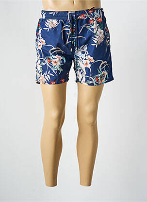 Short de bain imprimé fantaisie bleu EUROPANN homme