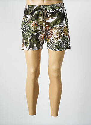 Short de bain imprimé fantaisie vert EUROPANN homme