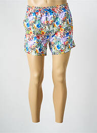 Short de bain imprimé fantaisie blanc R2 AMSTERDAM homme