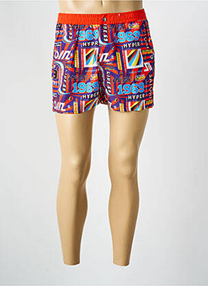 Short de bain imprimé fantaisie orange KENZO homme