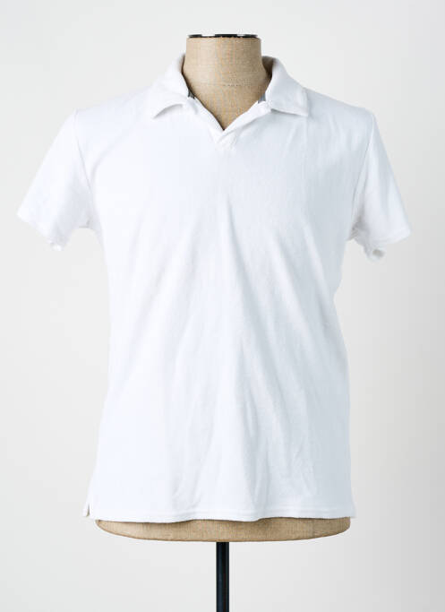 Polo coupe droite manches courtes blanc IMPAQT homme