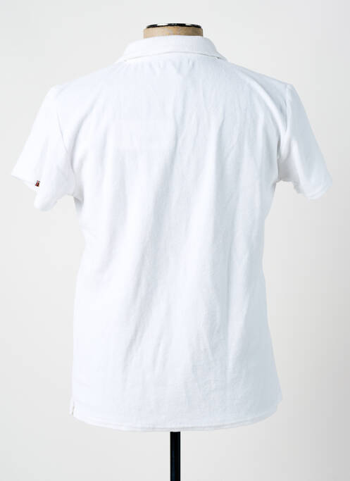 Polo coupe droite manches courtes blanc IMPAQT homme