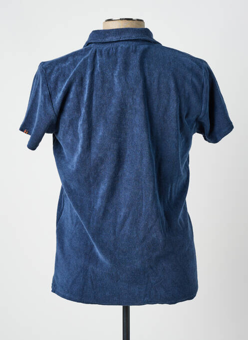Polo coupe droite manches courtes bleu IMPAQT homme