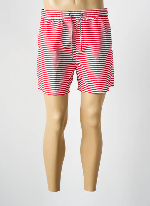 Short de bain rouge RE DEL MARE pour homme