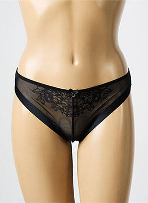 Tanga tanga noir GORTEKS femme